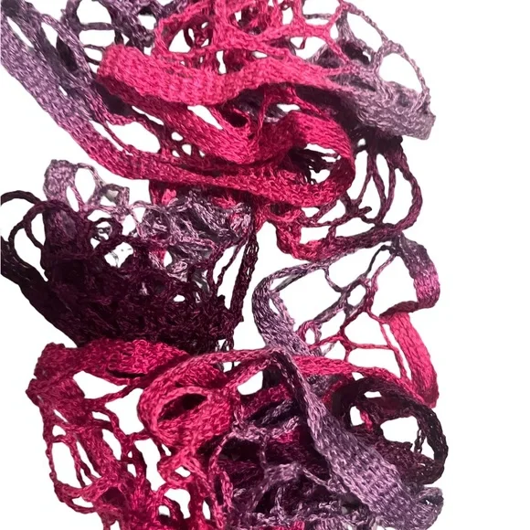 Crochet Ruffled Scarf - Picture 2 of 2